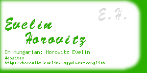 evelin horovitz business card